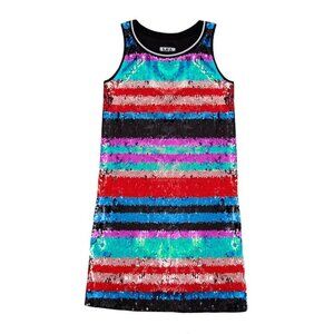 Mia New York Colorful Sequins Tween Girls Disco Diva Dress‎ sz 12 Last 1 NEW NWT